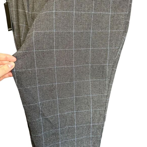 Rafaella Sports High Rise The Straight Tartan Print Academia Golf Pants - Picture 8 of 13